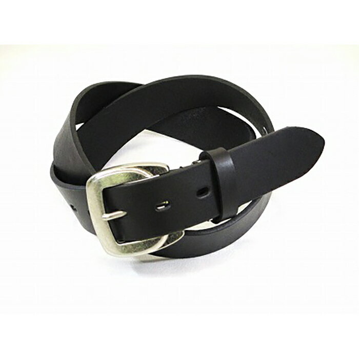 (金具タイプC)革工房いんのしま牛革一枚革 ベルト(色:ブラック) L寸 | 支援 ベルト レザーベルト 革 牛革 本革 革ベルト ビジネスベルト メンズベルト 男性 メンズ おしゃれ ビジネス カジュアル ブラック 黒