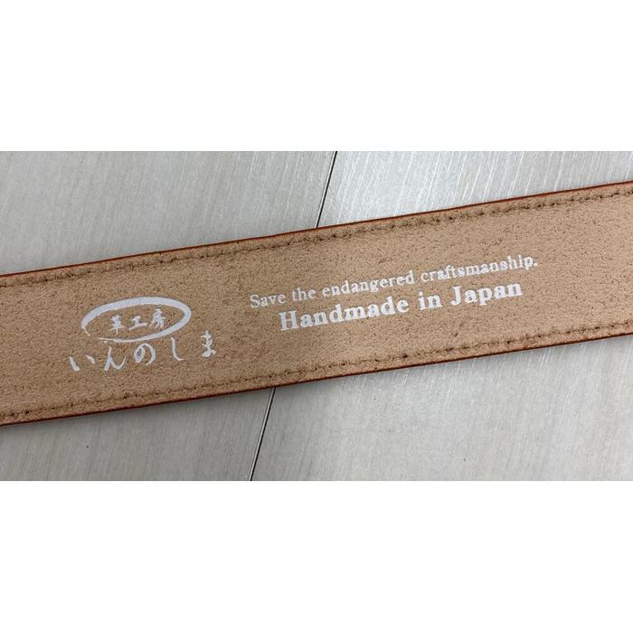 【ふるさと納税】革工房いんのしまスマートロック式牛革 ベルト(色:茶) | レザー 小物 ファッション ギフト 贈り物 プレゼント 送料無料 人気 おすすめ 広島県 尾道市 サムネイル2