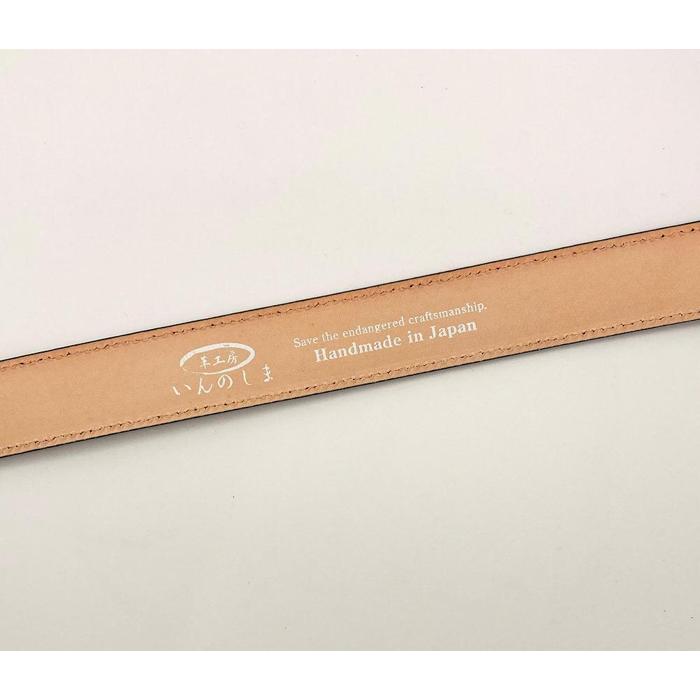 【ふるさと納税】革工房いんのしま牛革盛り上げタイプ ベルト(色:紺) | レザー 小物 ファッション ギフト 贈り物 プレゼント 送料無料 人気 おすすめ 広島県 尾道市 サムネイル2