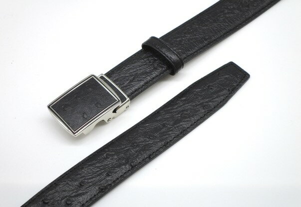 【ふるさと納税】30mm幅牛革オーストリッチ型押しベルトL寸 | 革工房いんのしま 牛革 ベルト サムネイル2