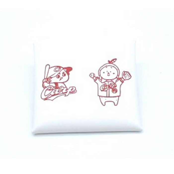 【ふるさと納税】カープ×はっさくんコラボコインケース 白 カープ 広島 広島東洋カープ 牛革 | 革工房いんのしま 牛革 カープ はっさくん コインケース サムネイル2