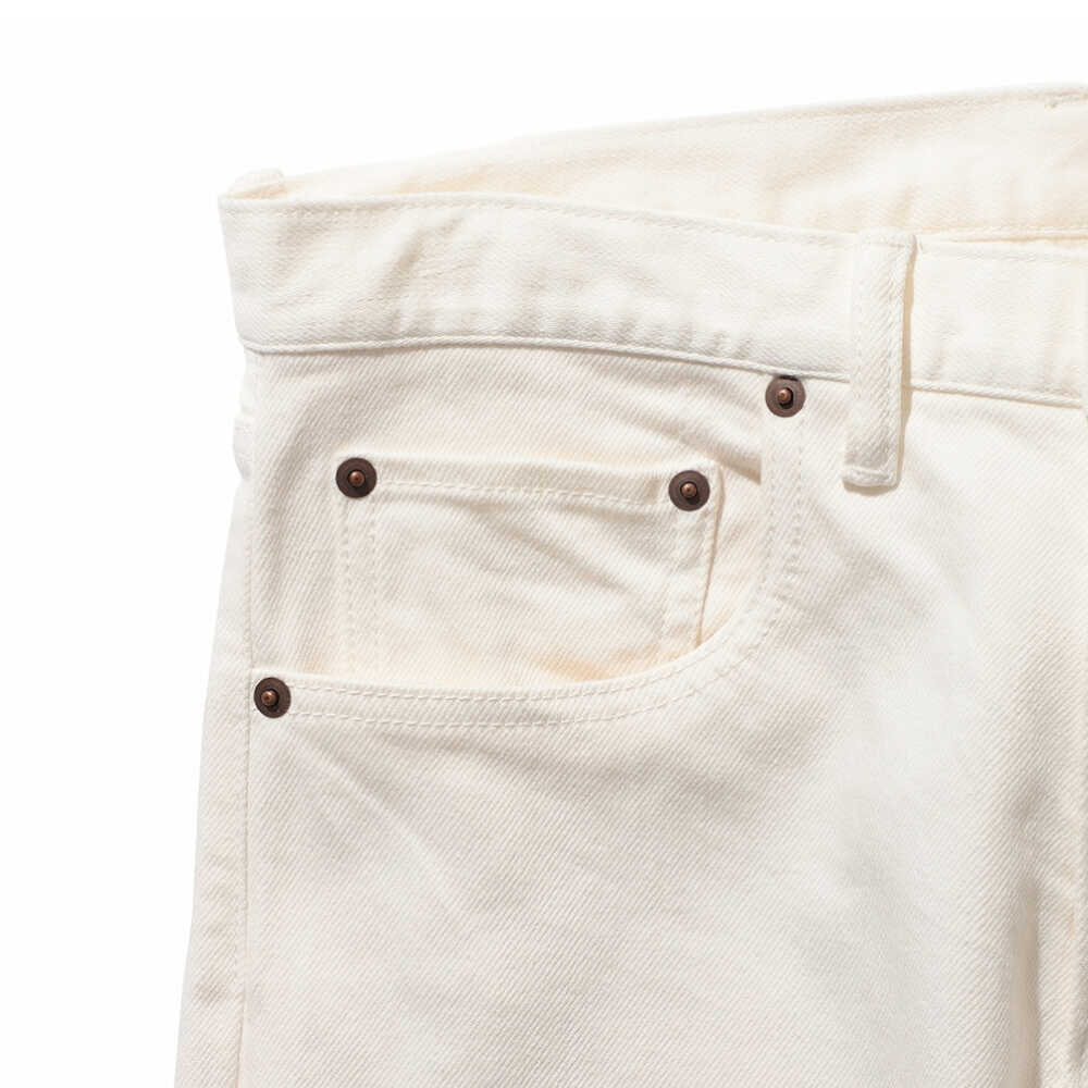 【ふるさと納税】ジーンズ ≪BEAMS PLUS≫ 5ポケット デニム 【ホワイト・S〜XLサイズ】　ファッション デニム ジーンズ メンズ アパレル BEAMS 広島県福山市/日本デリバリーサービス株式会社[BAEP006] サムネイル3