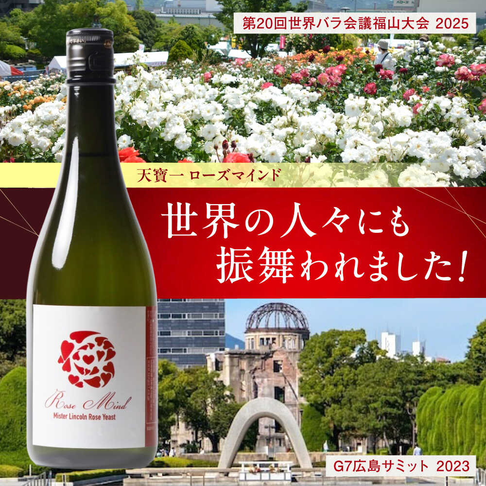 【ふるさと納税】天寶一 飲み比べセット （「天寶一福山。」720ml ・「天寶一 ローズマインド」720ml）広島県福山市/株式会社酒商山田 詰合せ セット アルコール 酒 ばら バラ 薔薇 酵母 ギフト 蔵元 天寶一 日本酒【BAFR003】 サムネイル2