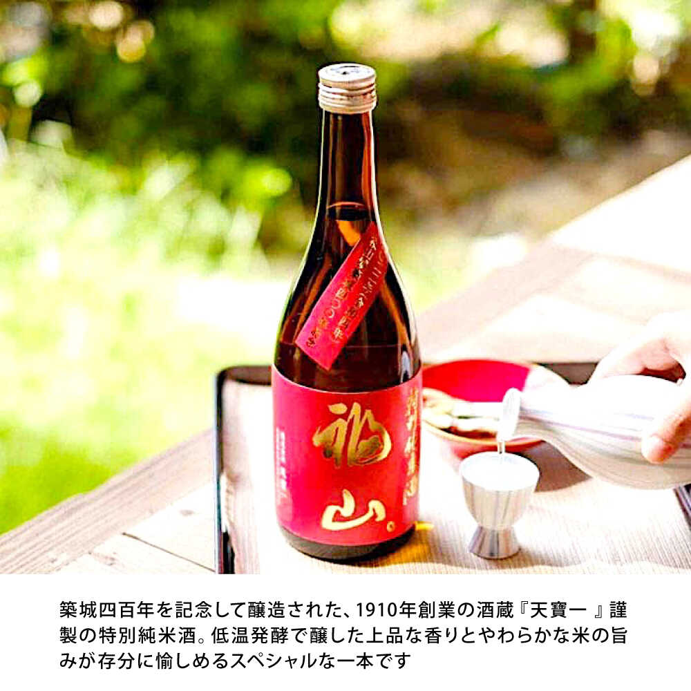 【ふるさと納税】福山城築城四百年記念酒『天寶一 福山。』 特別純米酒 (720mL) 広島県福山市/株式会社酒商山田 日本酒 酒 純米酒 アルコール 贈り物 ギフト 記念 贈答 城 福山城 ギフト 蔵元 天寶一 日本酒【BAFR005】 サムネイル3