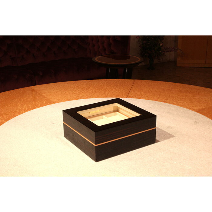 【ふるさと納税】クリスタル時計ケースNo.10［No.889］／ 黒檀 贅沢 ハードメープル プレゼント 収納 送料無料 広島県 サムネイル2