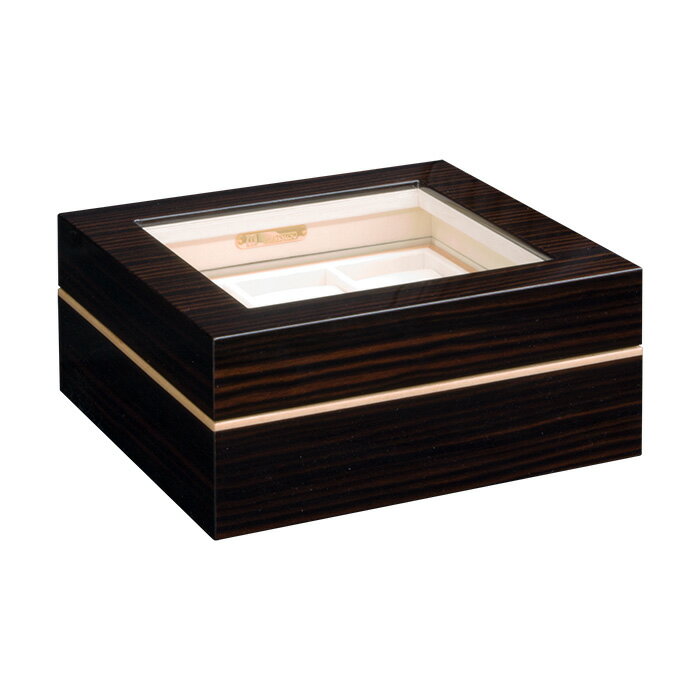 【ふるさと納税】クリスタル時計ケースNo.10［No.889］／ 黒檀 贅沢 ハードメープル プレゼント 収納 送料無料 広島県 サムネイル3