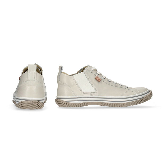 【ふるさと納税】カンガルーレザーの定番サイドゴアモデル　SP−442　Ivory［No.991］／ 柔らかい 強度 軽い 弾性 耐久性 屈曲性 靴 送料無料 広島県 サムネイル3