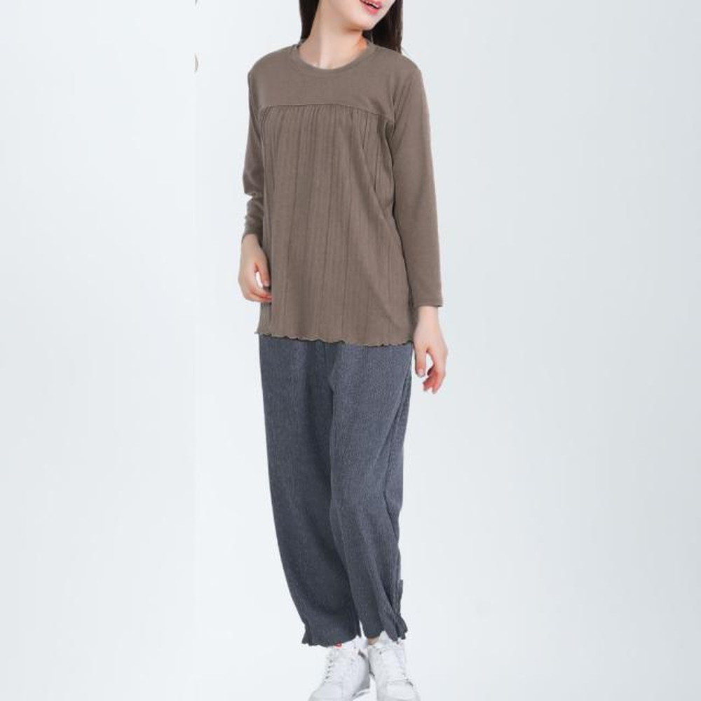 【ふるさと納税】もんぺ レディース ブラック リヨセル 無地［No.1188］／ シニアファッション ギフト お洒落 ズボン モンペ シニア レディース ファッション パンツ リラパン 無地 おしゃれ和風 70代 80代 ホームウエア 和風 趣味の服 和装 母の日 敬老の日 プレゼント サムネイル3