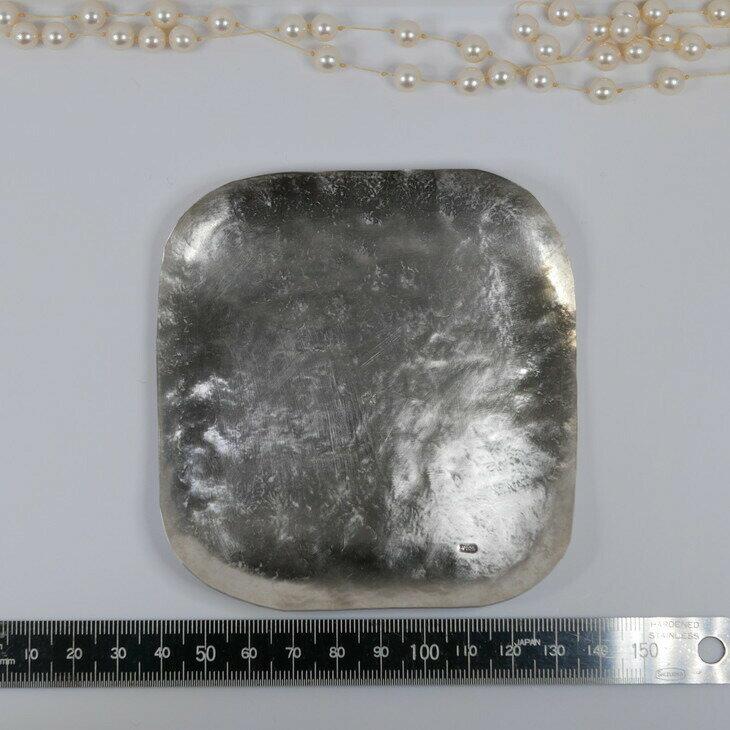 【ふるさと納税】マルチ銀製プレート 小物入れ 職人技 銀 1点もの プレートNO.3 トレー｜収納 ジュエリー アクセサリー おしゃれ 鍵 キー ラグジュアリー プレゼント お皿 食器 SV925 [1912] サムネイル3