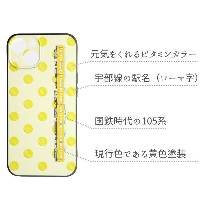 【ふるさと納税】 JR 宇部線 国鉄時代 現行色 車両 デザイン iPhone ソフト ケース 黄色【iPhone 14 13 12 11 XR SE 2020 2022 iphone8 スマホ ケース カバー デザイン ソフト JR 電車 国鉄 宇部線 山口県 宇部市 】 サムネイル2
