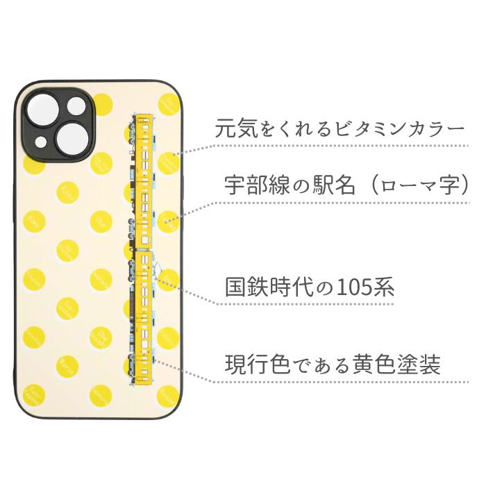 【ふるさと納税】 JR 宇部線 国鉄時代 現行色 車両 デザイン iPhone ハード ケース 黄色【 iPhone 14 13 12 11 XR SE 2020 2022 iphone8 スマホ ケース カバー デザイン ハード JR 電車 国鉄 宇部線 山口県 宇部市 】 サムネイル2