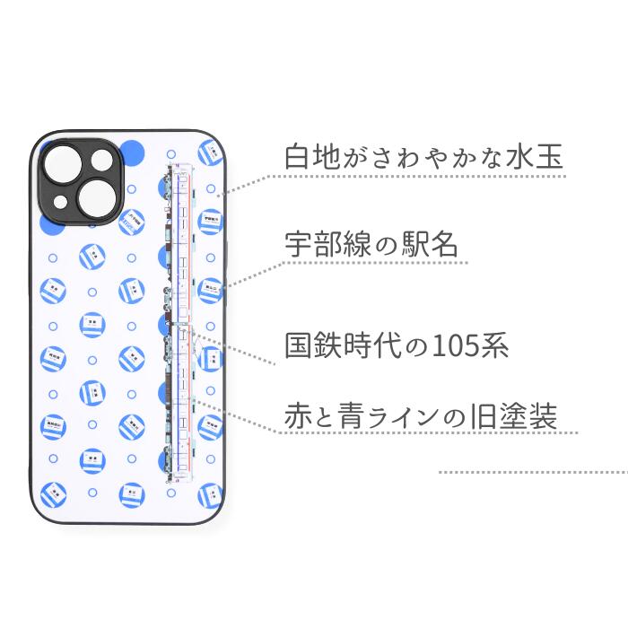 【ふるさと納税】 JR 宇部線 国鉄時代 旧塗色 車両 デザイン iPhone ハード ケース 青色【 iPhone 14 13 12 11 XR SE 2020 2022 iphone8 スマホ ケース カバー デザイン ハード JR 電車 国鉄 宇部線 山口県 宇部市 】 サムネイル2