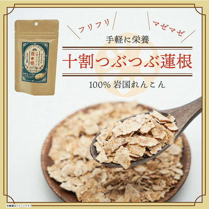 【ふるさと納税】FRootsのフリフリマゼマゼ十割つぶつぶ蓮根(65g×2)【FRoots】 サムネイル3