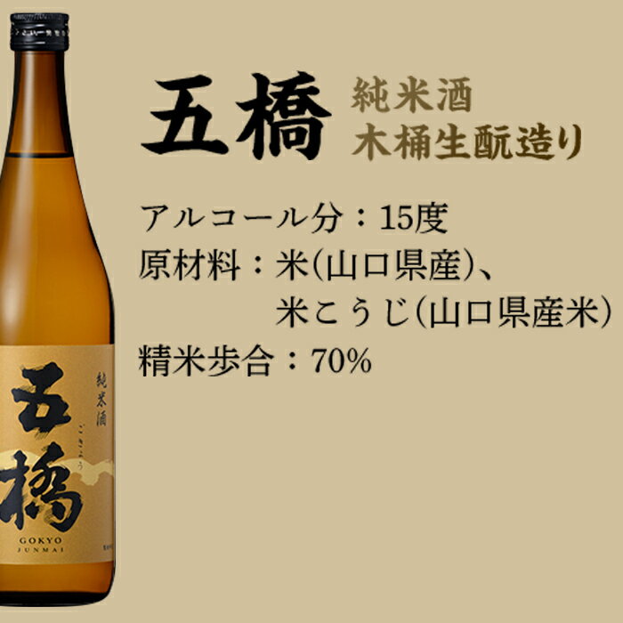 【ふるさと納税】五橋　純米酒　飲み比べセット（720ml×2本）【酒井酒造】 サムネイル3
