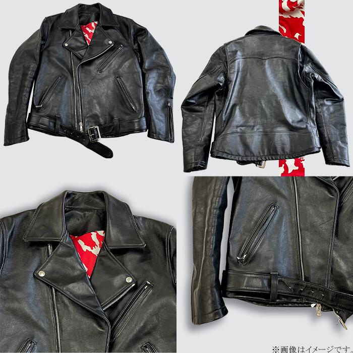 【ふるさと納税】（サイズ40）山口県岩国市産　高森和牛「沼本セレクション」極上のライダースジャケット【WAGYU　JAPAN株式会社】 サムネイル3