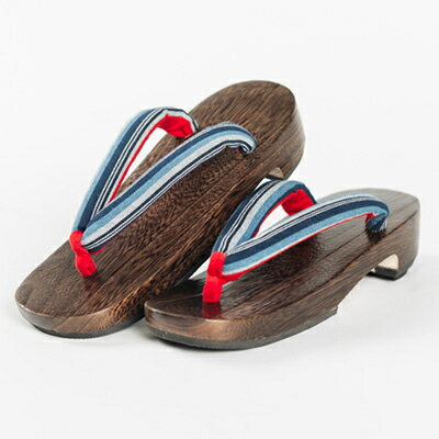 【ふるさと納税】柳井縞鼻緒の下駄(女性用)、巾着セット【Mサイズ】_ 下駄 げた ゲタ 履物 女性用 女性 婦人 レディース M Mサイズ 巾着 きんちゃく セット 柳井縞 織物 日用品 贈答 ギフト プレゼント 山口県 送料無料 【1014910】 サムネイル3