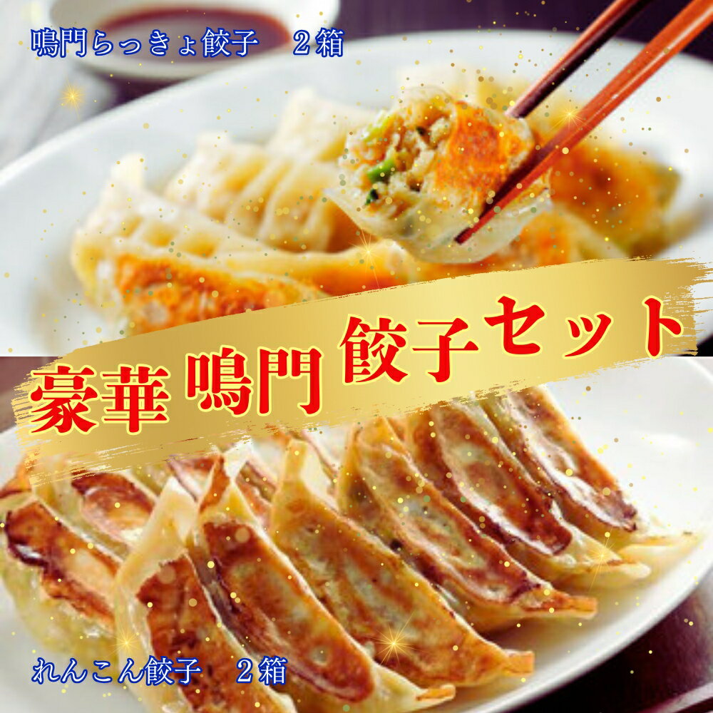 豪華鳴門餃子セット | れんこん餃子 らっきょ餃子 おかず 惣菜 レトルト