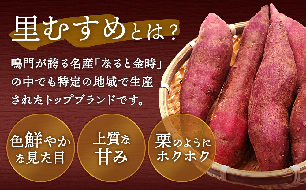 【ふるさと納税】【 予約受付中・2025年10月頃より順次発送 】 さつまいも なると金時 里むすめ 5kg（ 14 〜 20本 ）｜ 鳴門金時 ブランド ほくほく 甘い 熟成 国産 スイーツ 焼き芋 焼芋 焼いも おやつ 天ぷら 干し芋 ギフト 贈り物 お土産 おみやげ 産地直送 さつま芋 里娘 サムネイル2