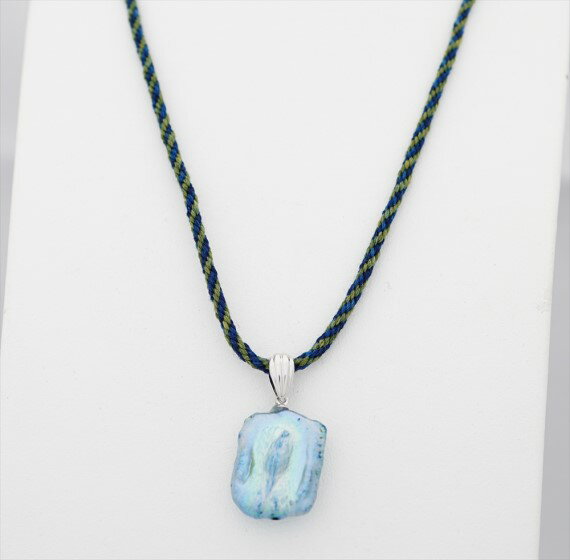 【ふるさと納税】藍パールとマリーゴールド染のネックレス サムネイル2