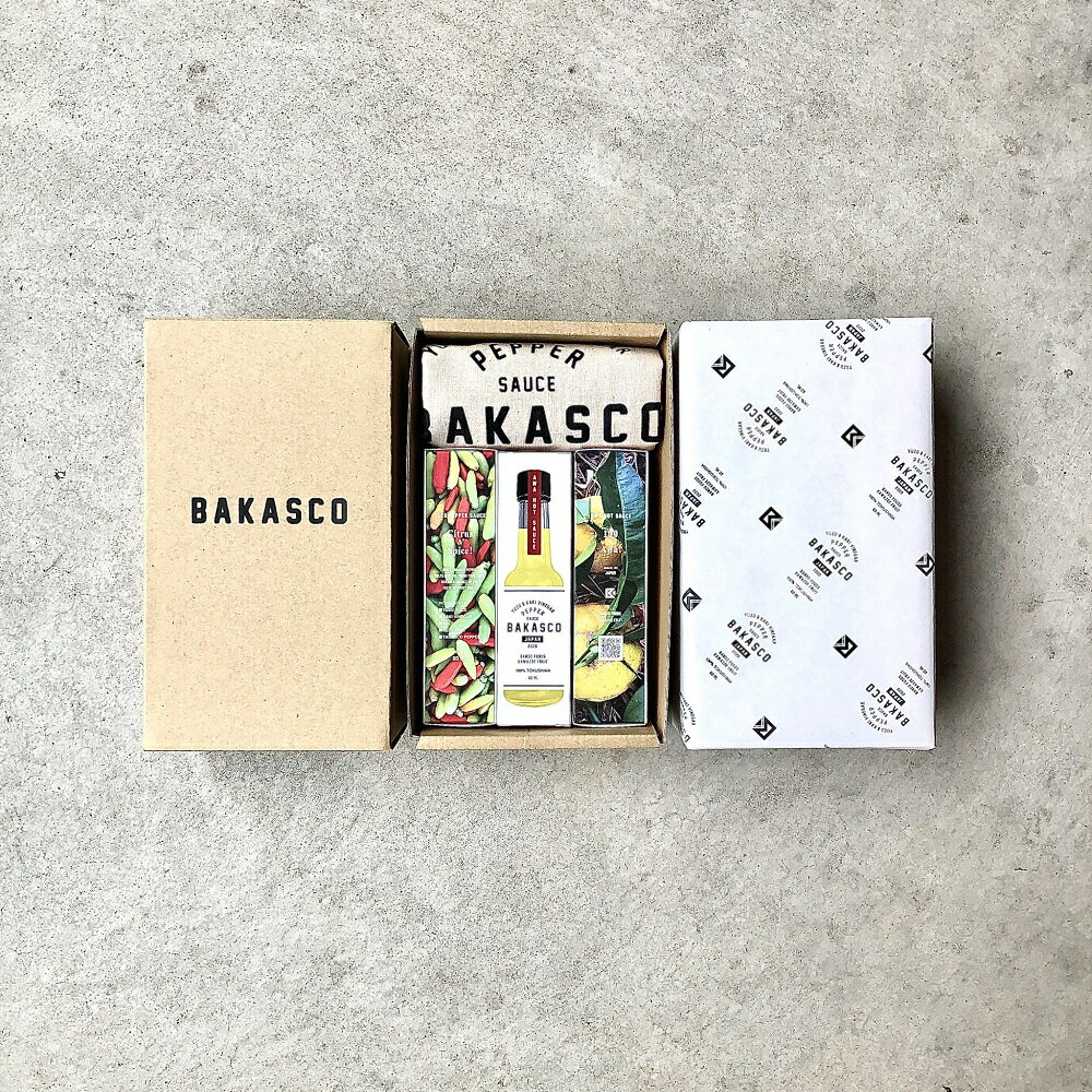 【ふるさと納税】【徳島県産100％柚子ペッパーソース】BAKASCOセット｜ソース マルシェバック ギフト サムネイル2