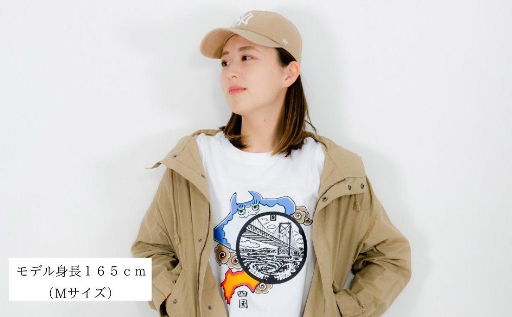 【ふるさと納税】鳴門市 マンホールTシャツ 【JAPAN UNDERGROUND】｜Tシャツ デザインTシャツ マンホールTシャツ ご当地 おすすめ 徳島 鳴門 渦潮 サムネイル3