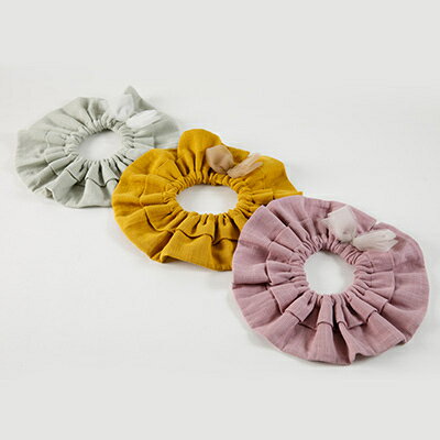 【ふるさと納税】【女の子用:無地リボン】himawari bibの360度のスタイ【1386351】 サムネイル2