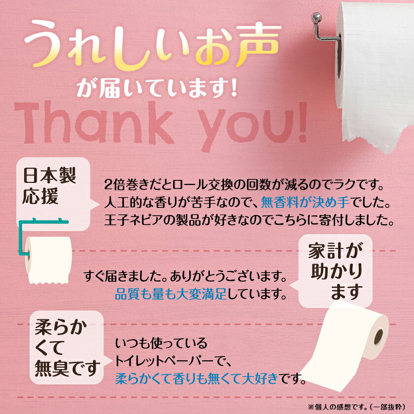 【ふるさと納税】ネピアネピネピトイレットロール2倍巻き12ロールシングル　100m(6パック)　無香料_ 送料無料 トイレットペーパー ロングロール 生活用品 まとめ買い 生活雑貨 日用品 消耗品 ネピア ネピネピ メーカー シングル 人気 おすすめ 徳島 【1435459】 - 画像2