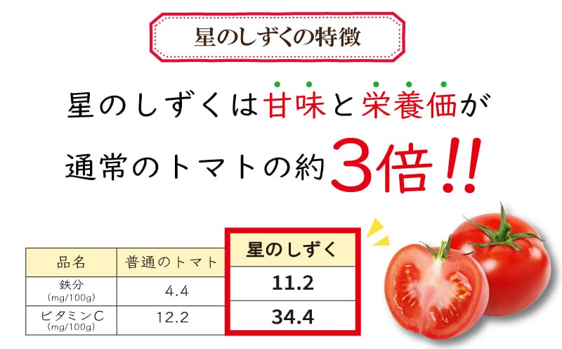 【ふるさと納税】 トマト フルーツトマト 500g から 1.7kg 野菜 トマト 星のしずく 完熟 高濃度 糖度8以上 高級 スイーツ ギフト 贈答用 徳島県 阿波市 原田トマト サムネイル3