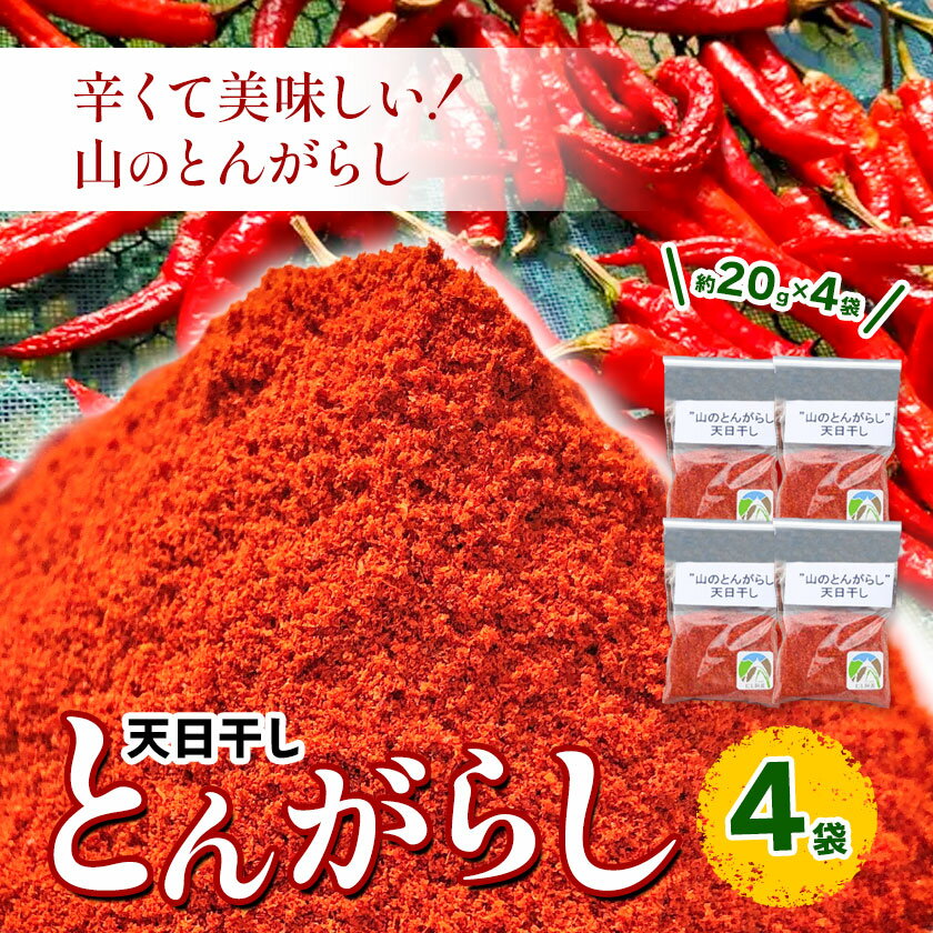 【ふるさと納税】とんがらし 4袋 約20g×4袋 西村農園《30日以内に出荷予定(土日祝除く)》徳島県 美馬市 青果物 野菜 唐辛子 とうがらし - 画像2