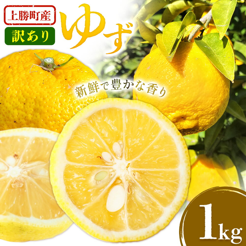 訳あり 上勝町産 ゆず 1kg みつるファーム 《11月中旬-12月中旬頃出荷》徳島県 上勝町 ゆず 訳ありご家庭用 柑橘 ゆず味噌 ゆずピール ゆずシロップ ゆず風呂 送料無料