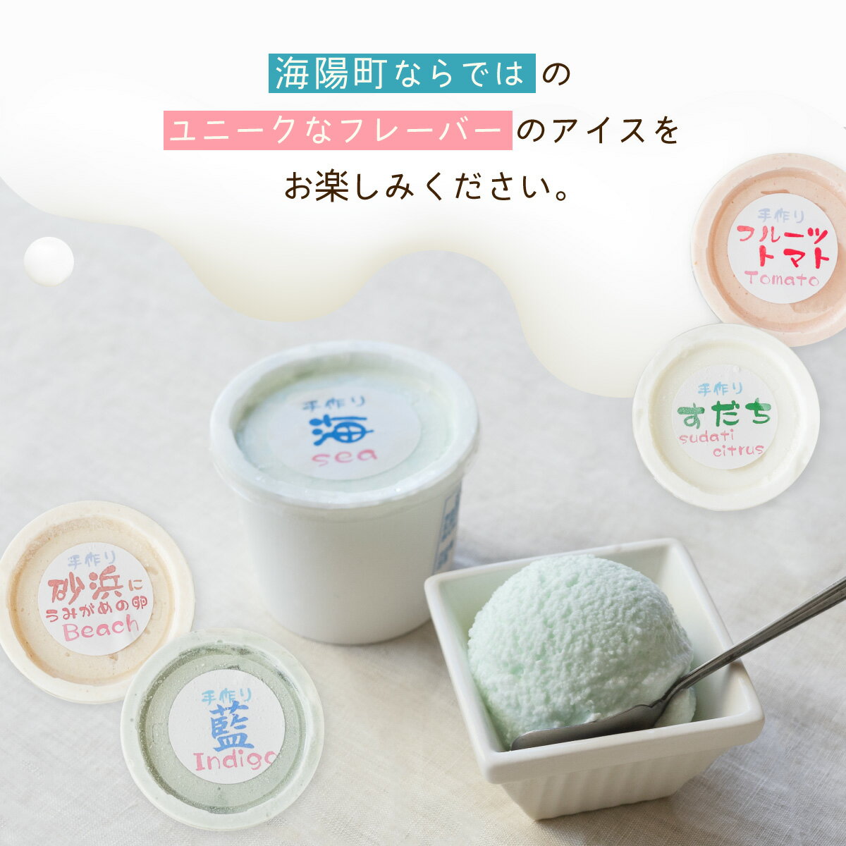 【ふるさと納税】アイスクリーム 6種類 海陽町特製 自家製 詰め合わせ アイス バニラアイス 抹茶 セット 冷菓 手作り 母の日 - 画像3