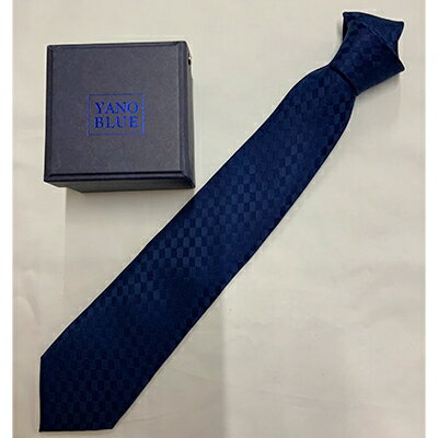 本藍染市松模様ネクタイ(縹色)【1107269】