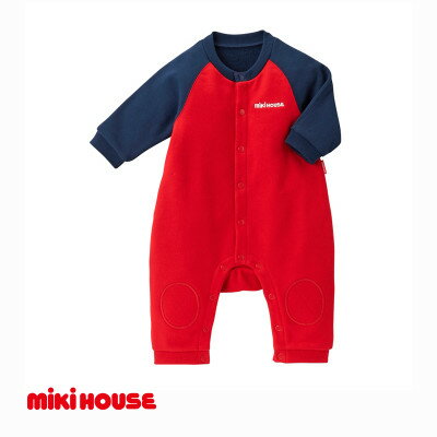 ミキハウス　バックロゴカバーオール【1617588】