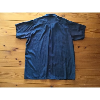 【ふるさと納税】藍染めのアロハシャツ(菖蒲)【1128217】 サムネイル2