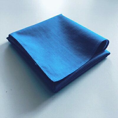 藍染めハンカチ(ヘリンボーン)【1143950】