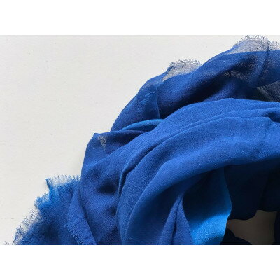 藍の大きなふんわりストール【1338000】