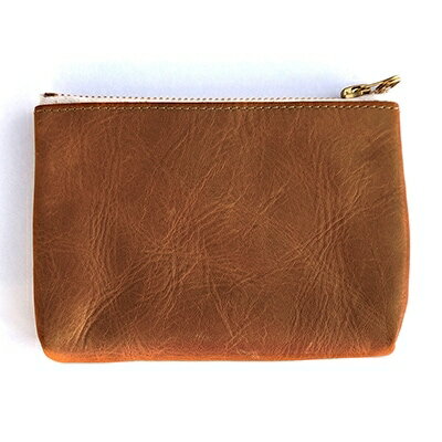 上質で抜群の使い心地　エージングオイルレザー(本革)のポーチ【1105593】