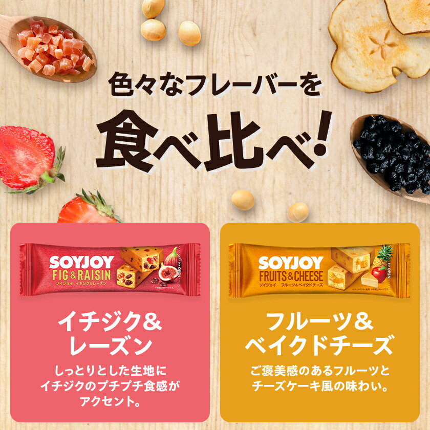 【ふるさと納税】SOYJOY　フルーツ系詰め合わせセット　6種　72本_ SOYJOY 大塚製薬 ソイジョイ 非常食 詰合せ セット おすすめ 人気 送料無料 贈答 ギフト フルーツ 大豆 タンパク質 コンパクト 【1492780】 - 画像2