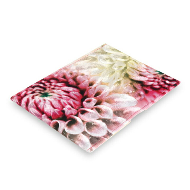 【ふるさと納税】せと刺織り(R) カードケース（ダリア イエローピンク）　せと刺繍(R) | プレゼント ギフト 香川県 高松市 二つ折り コンパクト 名刺ケース 名刺入れ 2ポケット スリム 瀬戸内 伝統工芸 カラフル おしゃれ 送料無料 サムネイル3