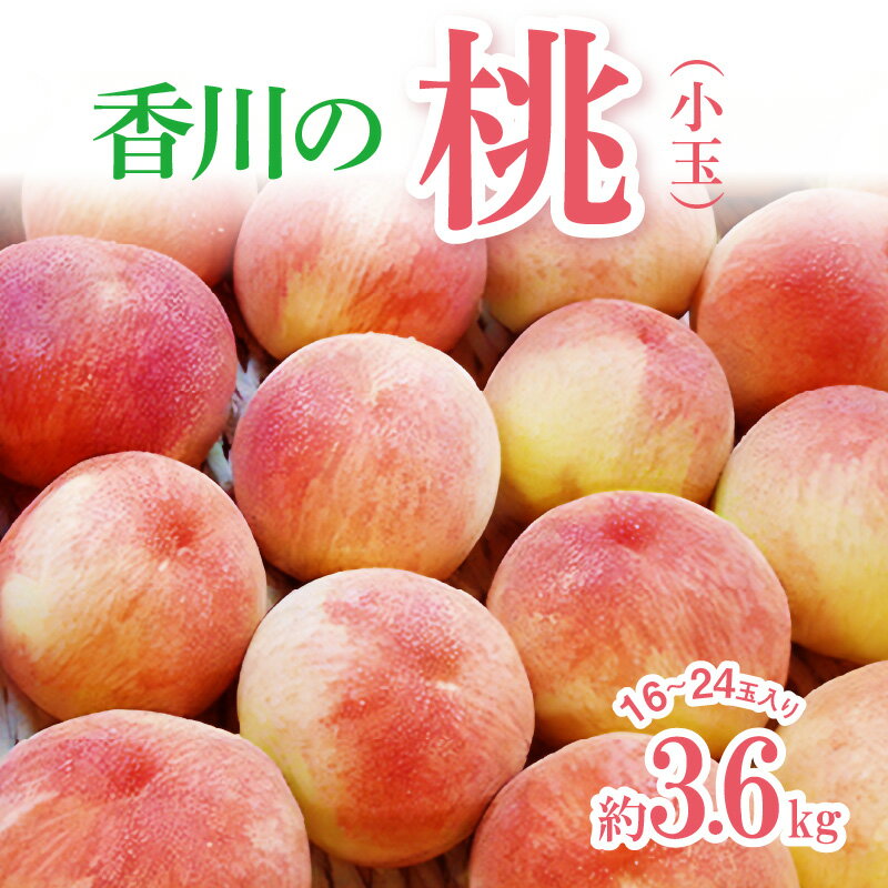 香川の桃(小玉) 約3.6kg【2026年6月中旬～2026年8月上旬配送】 | 果物 フルーツ デザート スイーツ 青果 青果物 果実 果肉 果汁 旬 旬の果物 季節の果物 季節 産地直送 農産物 生鮮食品 生鮮 高松市産 瀬戸内 ご褒美 おすそ分け 手土産 グルメ お取り寄せ