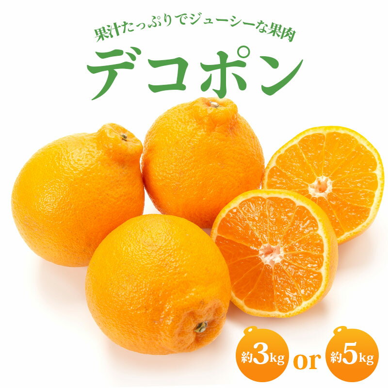 【2026年3月中旬から発送】デコポン(L～2L) 3kg～5kg でこぽん みかん 蜜柑 ミカン 柑橘 果物 くだもの 果実 フルーツ 旬 旬の果物 デザート スイーツ おやつ ゼリー ジュース 人気果物 人気フルーツ ランキング 香川 丸亀