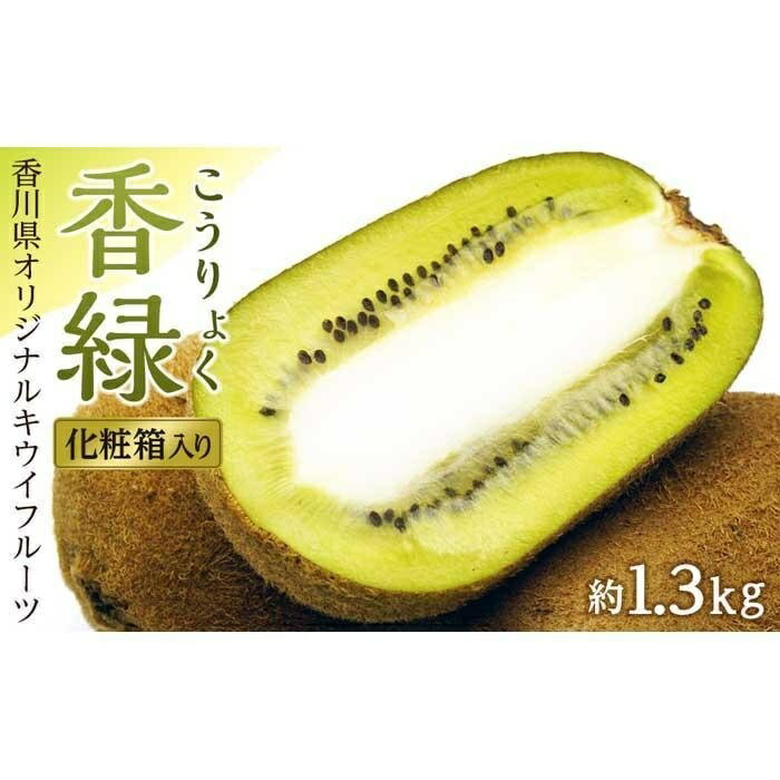 香緑（こうりょく）キウイフルーツ　約1.3kg化粧箱入り | 香川県 坂出市 香川 四国 楽天ふるさと 納税 返礼品 支援 お取り寄せグルメ 取り寄せ グルメ 食品 フルーツ 果物 くだもの キウイ キウイフルーツ キュウイ 特産品 自宅用 家庭用 果実 お取り寄せ