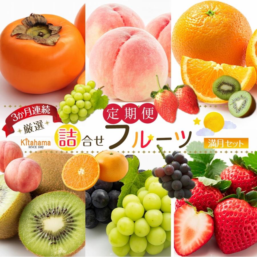 旬を見極めた 厳選フルーツ詰め合わせ （満月セット）定期便3か月連続コース！
