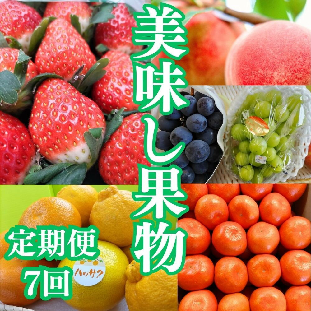 【定期便全7回】美味しい果物定期便