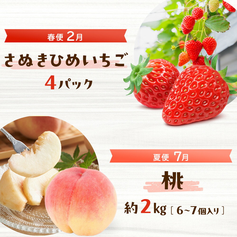 【ふるさと納税】＜定期便＞四季の美味しい果物詰め　年間4回に分けてお届け！ | フルーツ 果物 くだもの 食品 人気 おすすめ 送料無料 サムネイル2