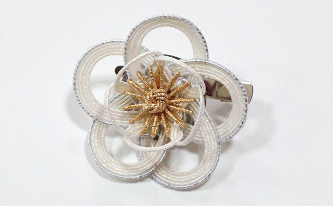 【ふるさと納税】水引髪飾り・シルバー お祝い ギフト アクセサリー ブローチ 髪留め 　お届け：ご寄附（入金）確認日より約2週間で順次配送いたします。 サムネイル2