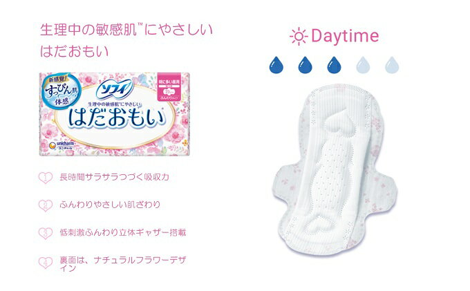 【ふるさと納税】ソフィ はだおもい 特に多い昼用・超熟睡ガード セット 羽付き ナプキン 生理用品 サニタリー ユニ・チャーム 　お届け：ご寄附（ご入金）確認後、約2週間～1カ月程度でお届けとなります。 - 画像3