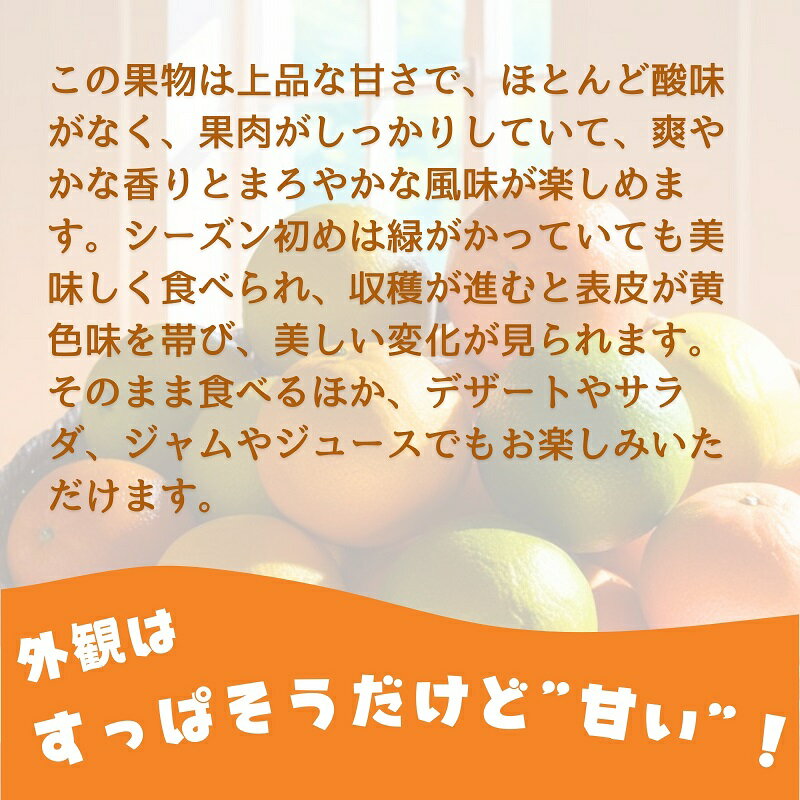 【ふるさと納税】スイートスプリング 約5kg 果物類／みかん／柑橘類／フルーツ　 　お届け：2026年1月中旬～2月上旬 サムネイル3