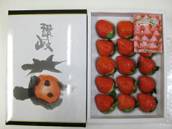 【ふるさと納税】いちご「さぬきひめ」化粧箱入り約400g 果物類 苺 イチゴ フルーツ 　お届け：2025年11月下旬～2026年1月下旬 サムネイル3