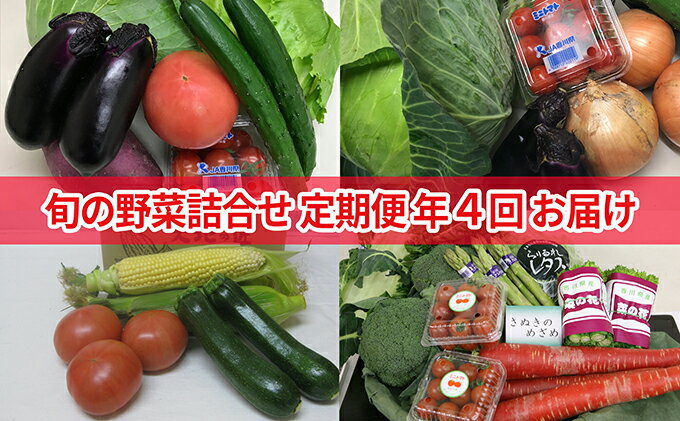 【ふるさと納税】旬の野菜詰合せ（年間4回定期便） 野菜類 セット 頒布会 - 画像2